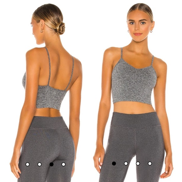 Splits59 Loren Low Impact Seamless Active Cami in Heather Grey Size M/L - Picture 1 of 13